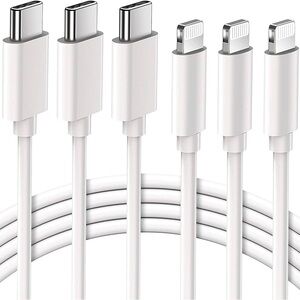 USB C‎ to Lightning Cable (3pack 3ft), Original Type C Lightning Charger, NEW